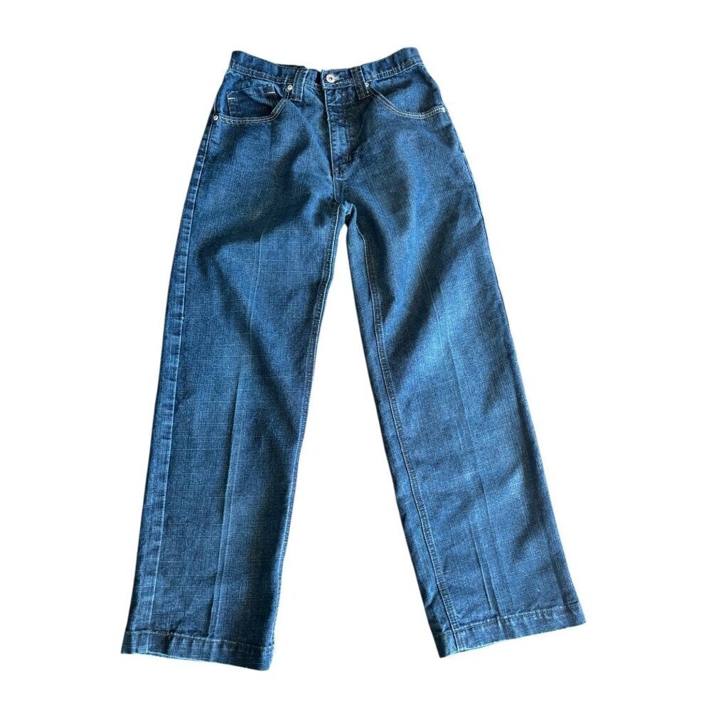 SouthPole Boys Size 18 Blue Baggy Skater Hip Hip Y2K Jeans